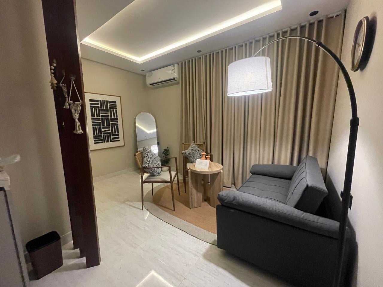 شقة بتصميم بوهيميً سرير منفصل